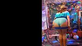 hotwife steffi dances seductively flashing her big pussy lips pmv