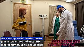 Ditria Roses spreads for her teasing first gyno exam