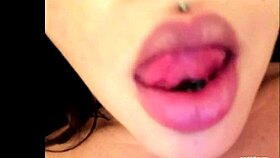 college webcam slut shows off her hot dick sucking lips