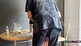 oh god im fucking her so hard in kitchen while she cooks in that sexy dress...
