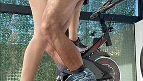 argentina gym babe sucks cock under miniskirt, wet pussy exposed?