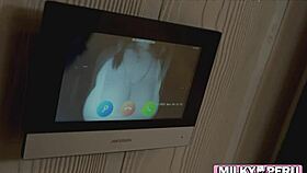 Neighbor's Huge Tits Bounce As She Cums Hard Riding