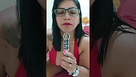 woman films herself pushing toy deep into ass for private viewer