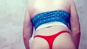 Bold Carolcross Twerks Fiercely in String Thong Lingerie!