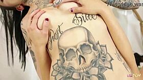 drunk innocent brunette seduced by horny lesbian friend