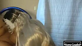 my wet latina milf pussy drips as i sit on the neighbor's cock cowgirl riding to intense orgasm at home