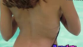 ali rose slips from tiny bikini