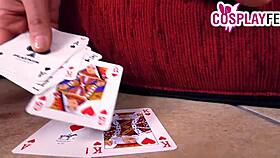 her stockings and heels make feet teasing so irresistible in sexy cosplay leggings