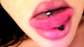 college webcam slut shows off her hot dick sucking lips