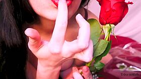 sweet rose kisses lead triss-witch to heavenly stairway