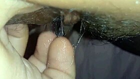 teasing my huge wet clit and big dripping pussy closeup