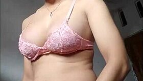i can't stop stroking my shemale cock in pink bra