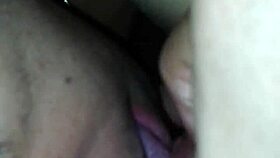 Blonde punished hard with double creampie in garage leggings pov