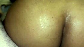 ebony stripper ripped clothes begs for anal creampie riding hardcore interracial