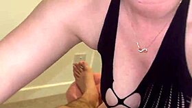 Suck that HUGE monster cock deep you cute blonde babe!