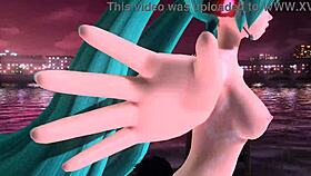 hatsune miku rin luka nude bunny mod shows off huge tits pussy