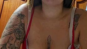 fiery redhead wife video calls boyfriend flashing her naughty pussy