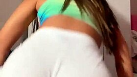 Young Brunette Babe Bounces Big Tits And Ass In Homemade Video