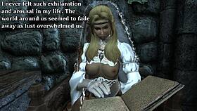 Meralin and Eralin fuck wildly in futanari skyrim lesbian adventure