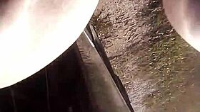 daisyjo1975 pegs guy outdoors in retro blue films anal action