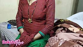 desi pregnant maid's big tits bounce as owner fucks her pussy