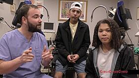 hey tampa uni nurse michelle anderson spreads big ass tits for humiliating patient exam