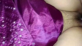 hot babe in lehenga on bed pulls out juicy tits 😍 licking starts