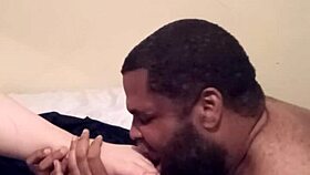 rocky tajauta relaxes with side piece's soft feet for gentle session