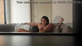 My pussy squirts hard while he tongues it deep amateur ebony couple 🔥💦