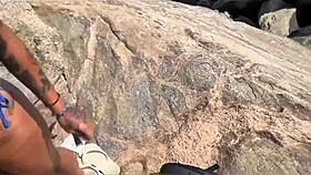 Watch me fuck these hot brazilian nudist teens on the beach as crowds stare!