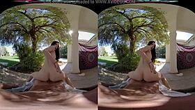 jazmin luv explores naughty outdoor cravings with vrhush reality fun