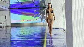 hey monika fox relaxes poolside looking lovely and free