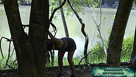 mature brazilian milf squirts huge after workout 💦😍