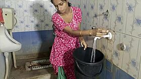 Desi Babe's Explosive Blowjob Leads to Hard Bathroom Pounding