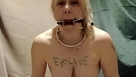 Bound French Maid Slave Fingers Dripping Pussy With Clothespins In Outdoor Humiliation