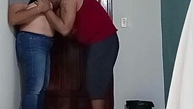 Mature Wife Bent Over for Creampie by Neighbor