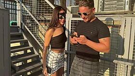 i fucked my boss on the stairs creampie explosion