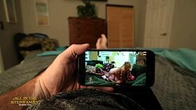 Kymber leigh teases with her curvy milf body and natural tits up close