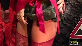 Blonde Soldier Milf With Big Boobs Rides Miner's Monster Cock Hard