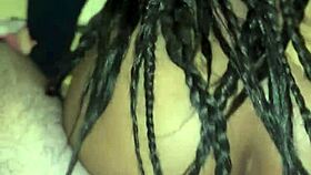 ebony stripper ripped clothes begs for anal creampie riding hardcore interracial