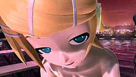 hatsune miku rin luka nude bunny mod shows off huge tits pussy