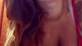 fiery redhead wife video calls boyfriend flashing her naughty pussy