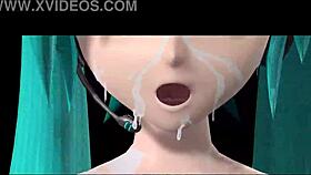 hatsune miku rin luka nude bunny mod shows off huge tits pussy
