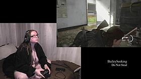 bbw brunette with huge tits plays last of us 2 fully nude part 6