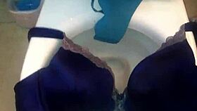 her 40dd bra overflows as she takes massive cumshot load