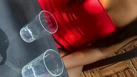 Brazilian Latina Exposes Herself in Bar for Married Man's Cock