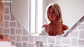 curious babes syren de mer emma rosie tease buttplug before wild threesome anal dp