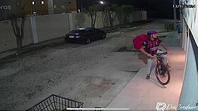 delivery guy pounds lonely horny brunette's wet pussy hard