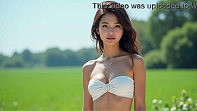 Serene Thai Beauty Shines in Picturesque Settings with Elegant Lingerie Grace