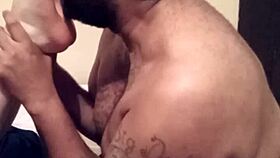 rocky tajauta relaxes with side piece's soft feet for gentle session